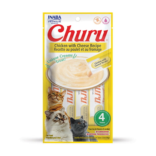 Churu Pollo con Queso 4 Tubitos